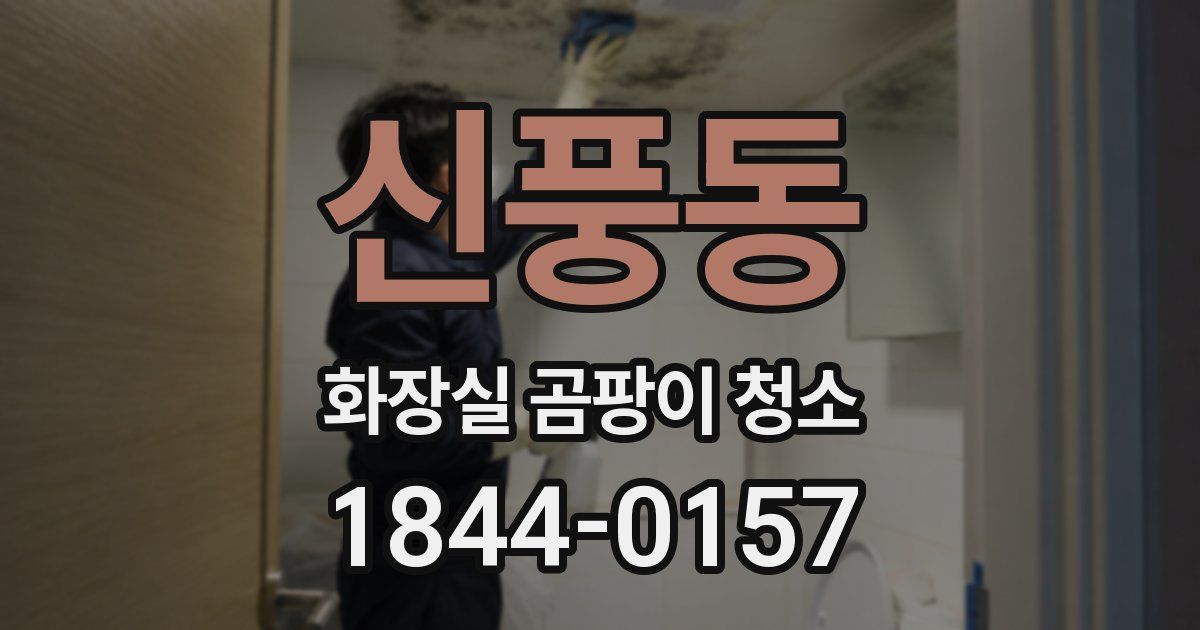 신풍동 화장실 곰팡이 청소