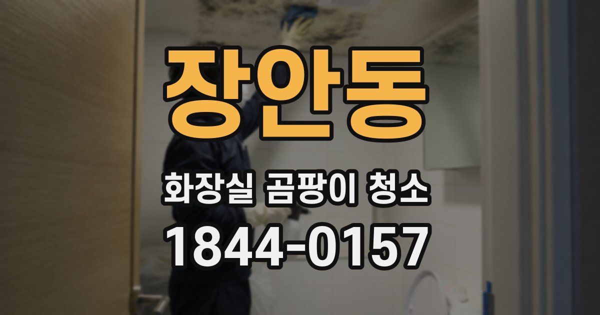 장안동 화장실 곰팡이 청소