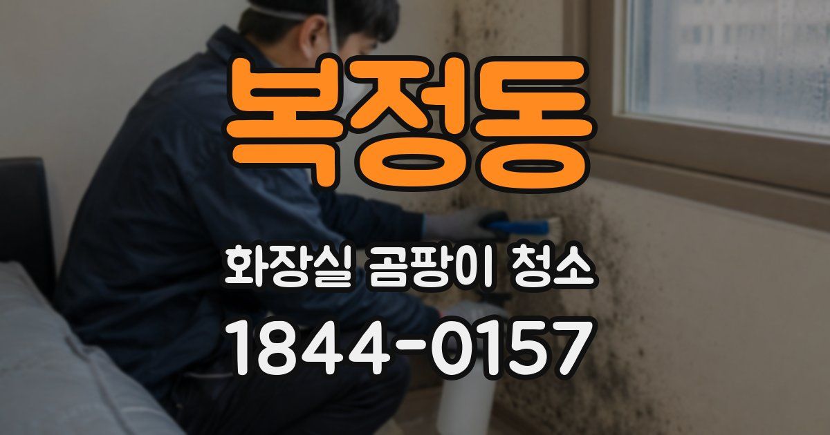 복정동 화장실 곰팡이 청소