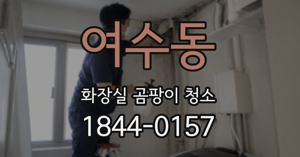 여수동 화장실 곰팡이 청소