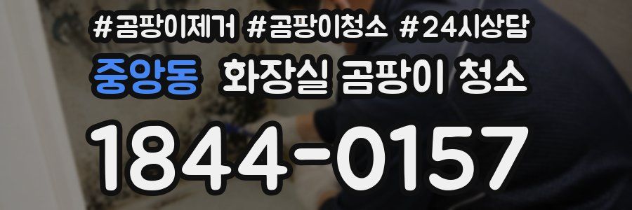 중앙동 화장실 곰팡이 청소