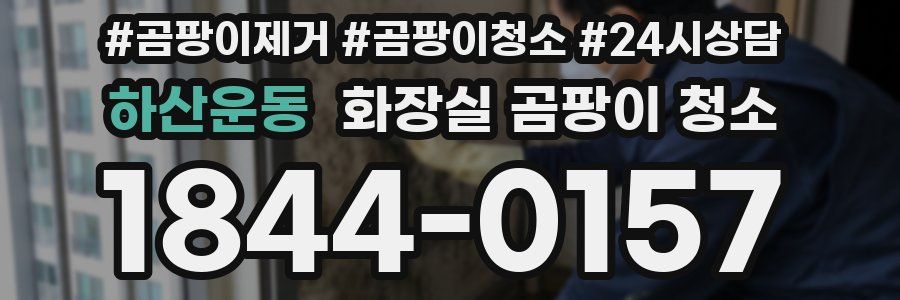 하산운동 화장실 곰팡이 청소