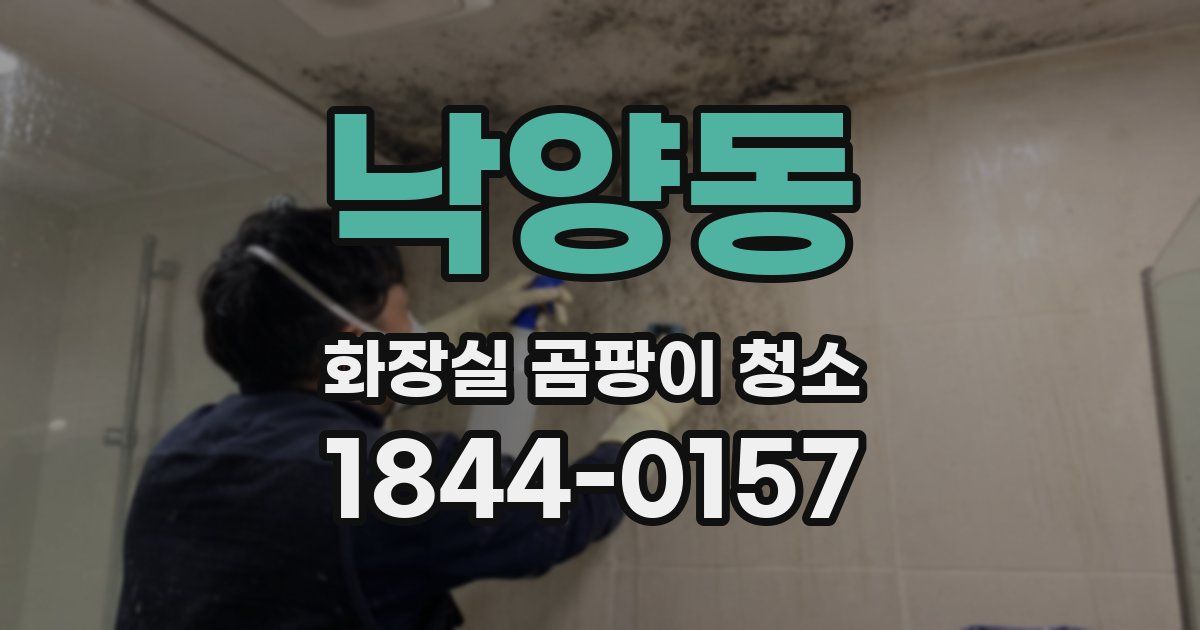 낙양동 화장실 곰팡이 청소