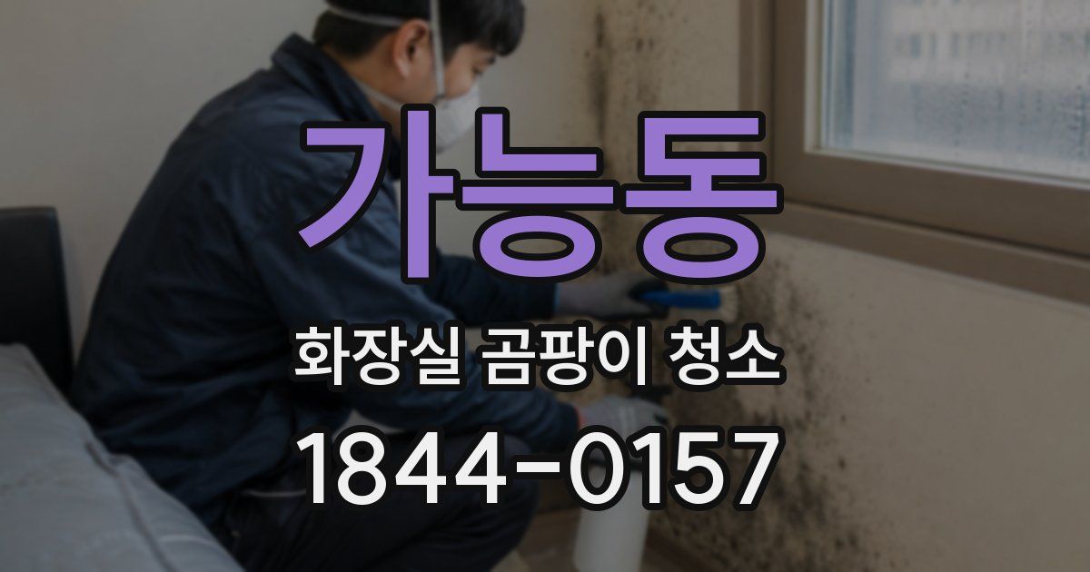 가능동 화장실 곰팡이 청소