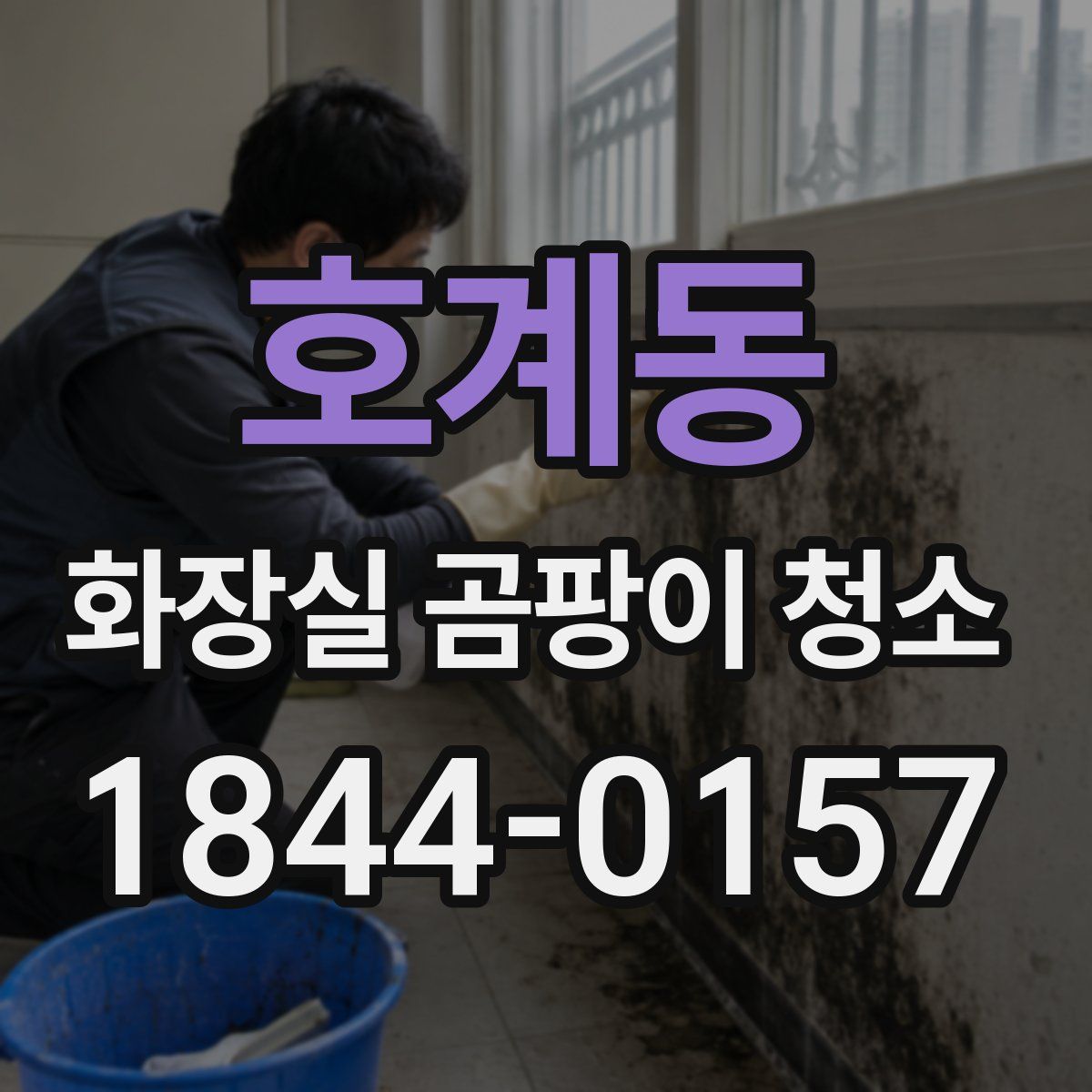 호계동 화장실 곰팡이 청소