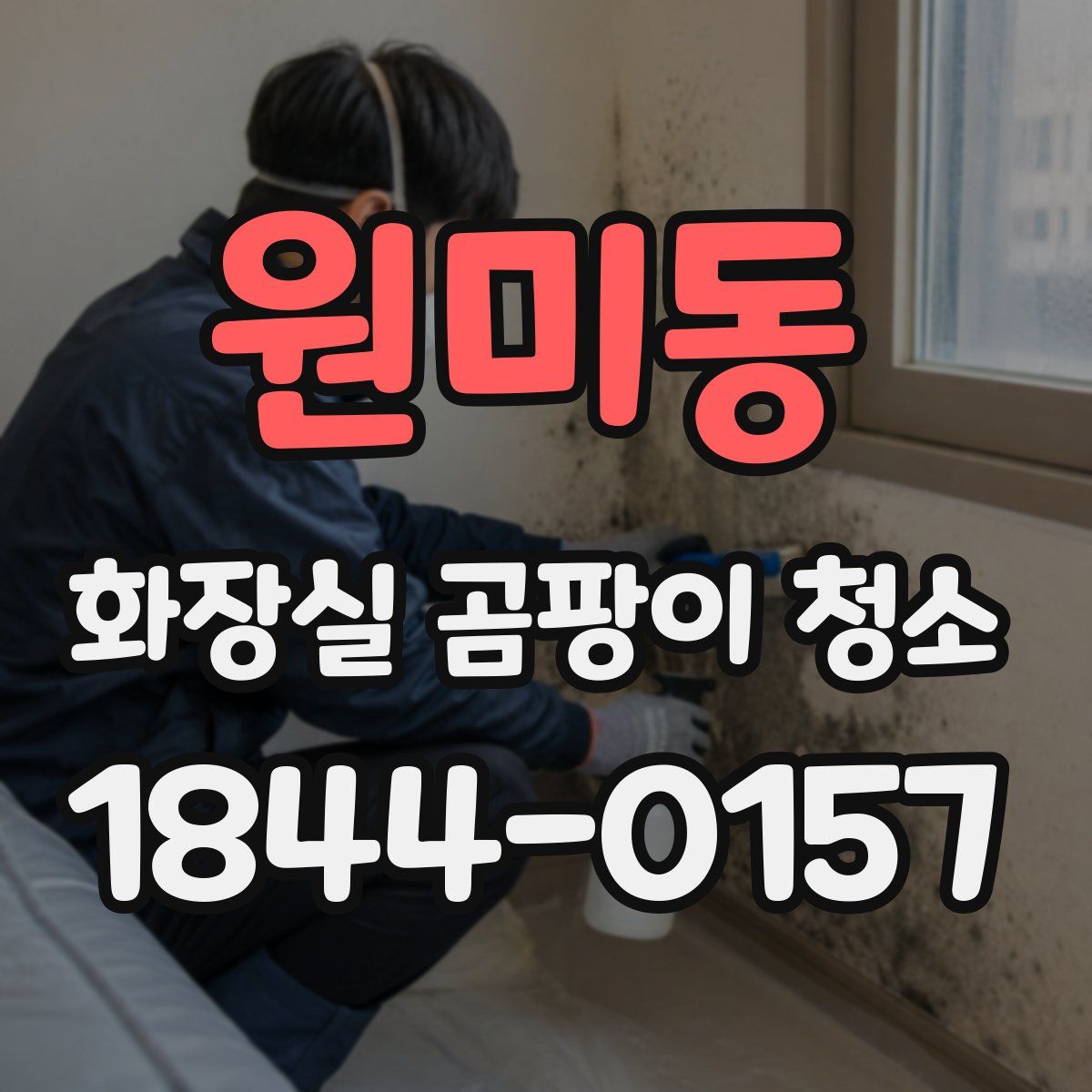 원미동 화장실 곰팡이 청소