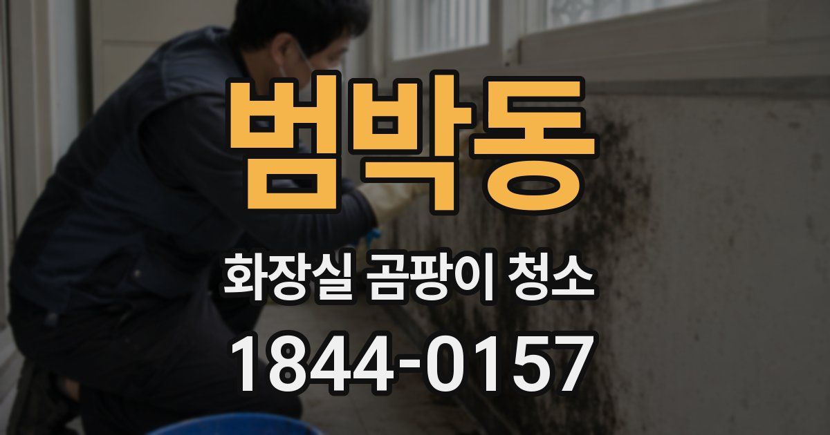 범박동 화장실 곰팡이 청소