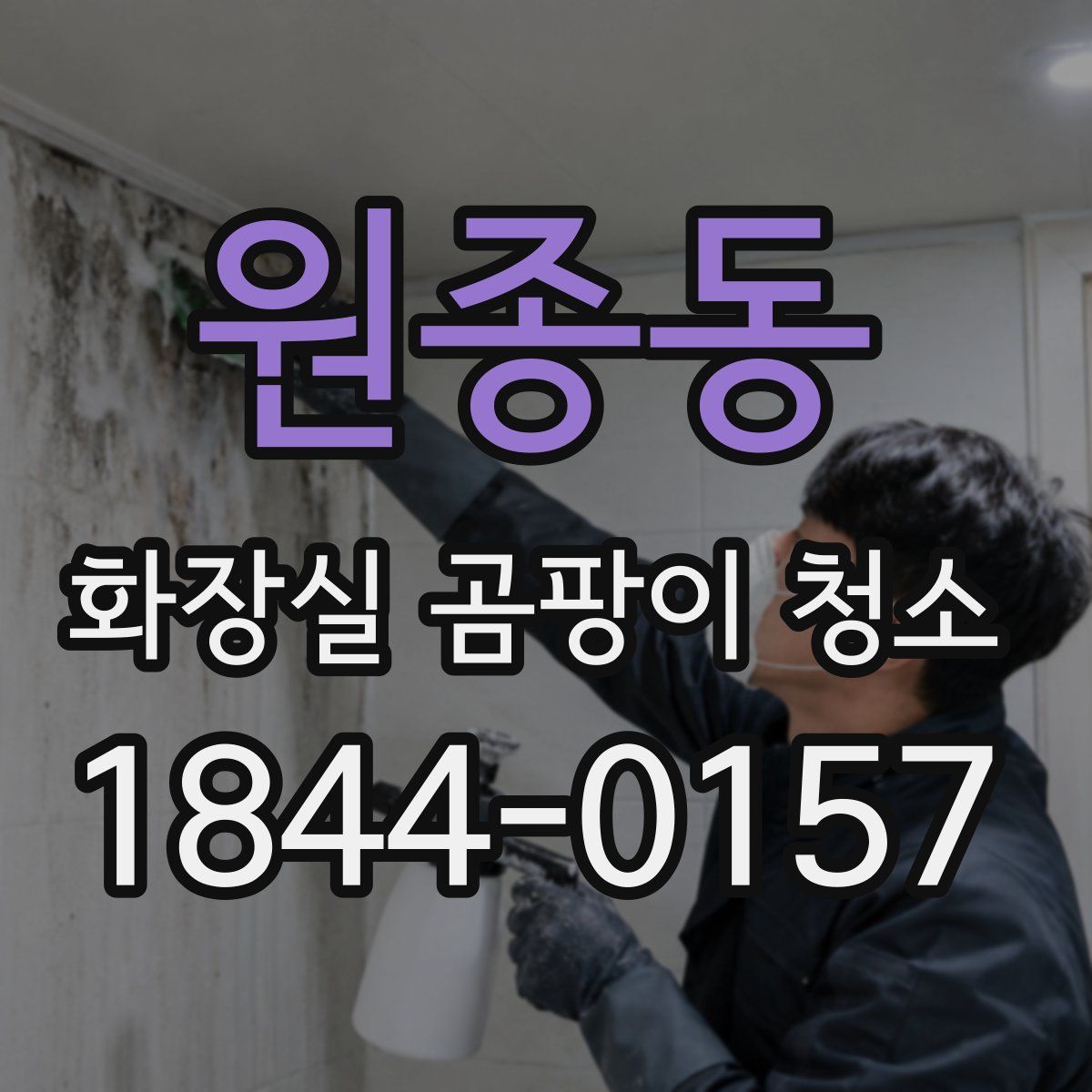 원종동 화장실 곰팡이 청소