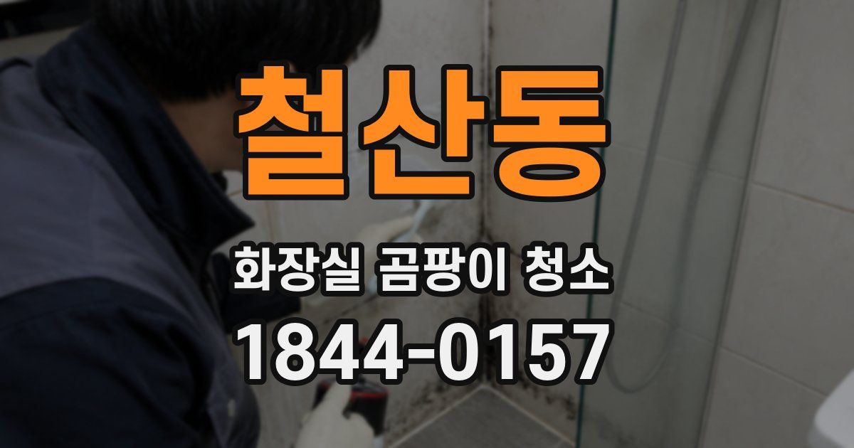 철산동 화장실 곰팡이 청소