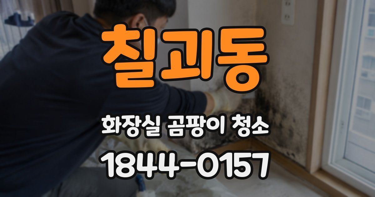 칠괴동 화장실 곰팡이 청소