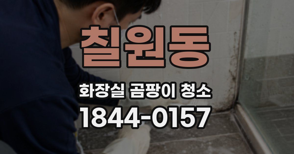 칠원동 화장실 곰팡이 청소