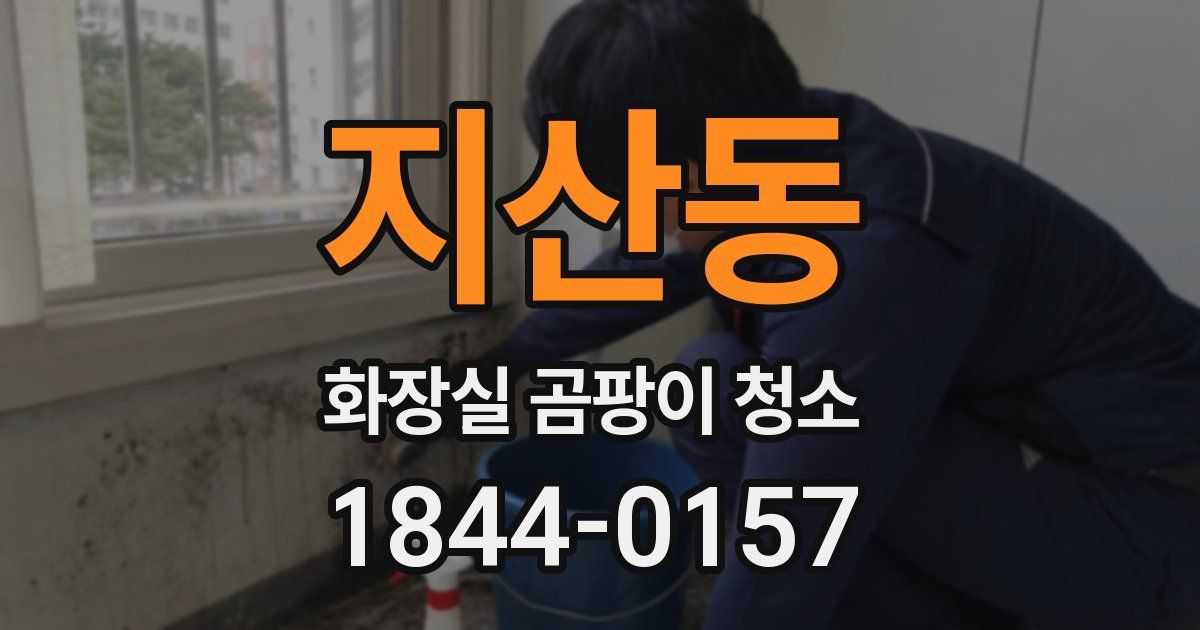 지산동 화장실 곰팡이 청소