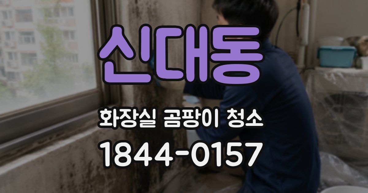 신대동 화장실 곰팡이 청소