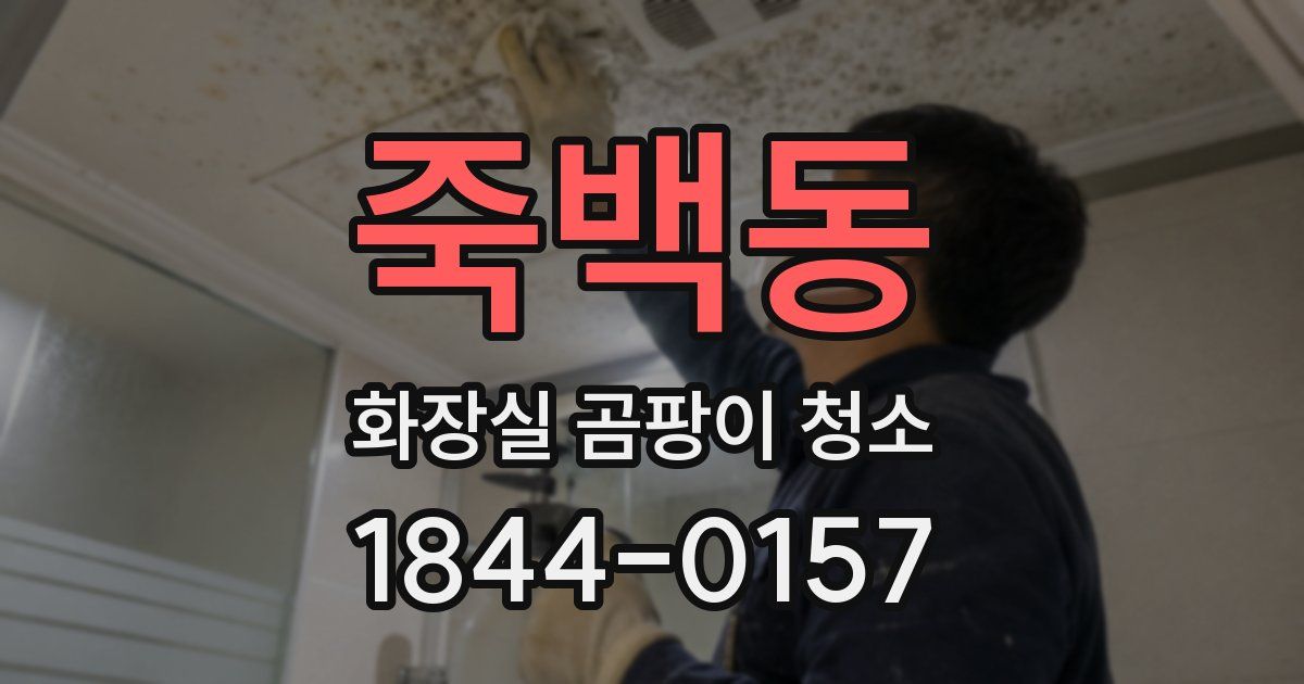 죽백동 화장실 곰팡이 청소