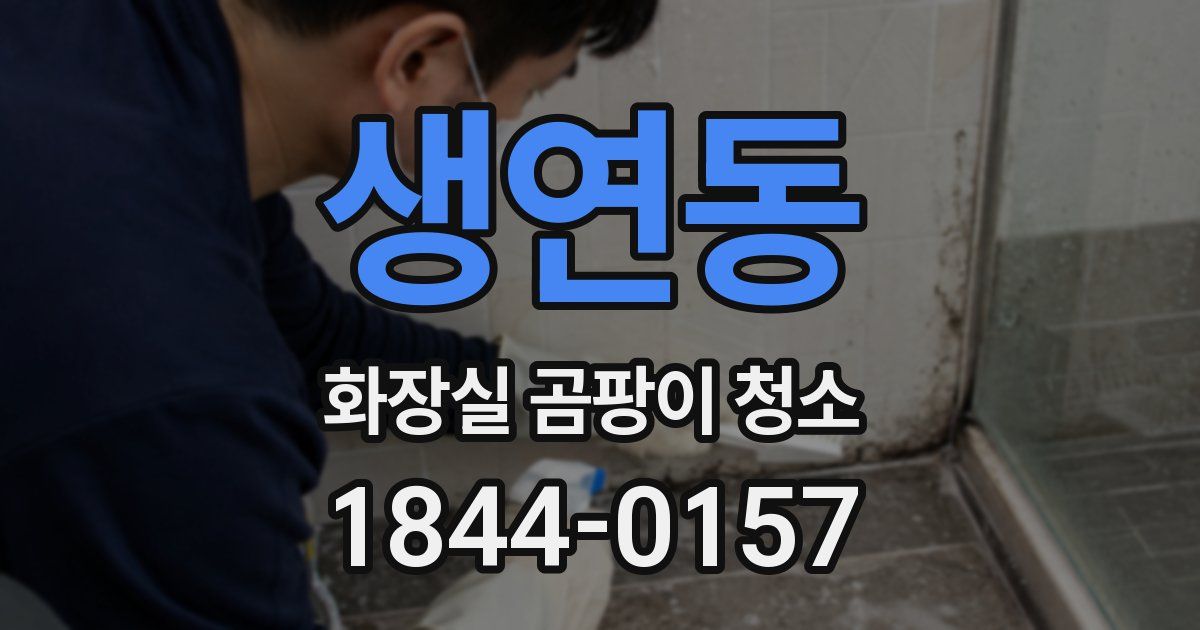 생연동 화장실 곰팡이 청소