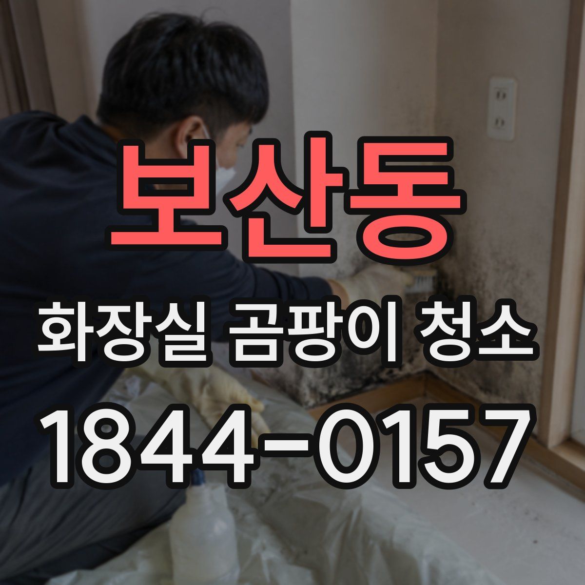 보산동 화장실 곰팡이 청소