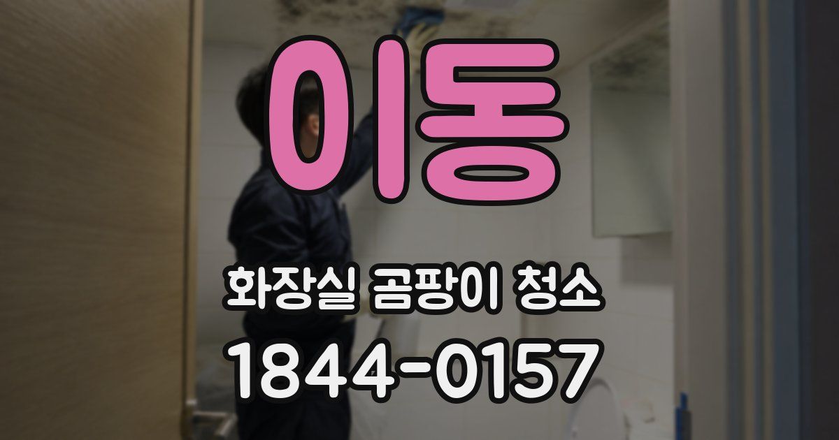 이동 화장실 곰팡이 청소