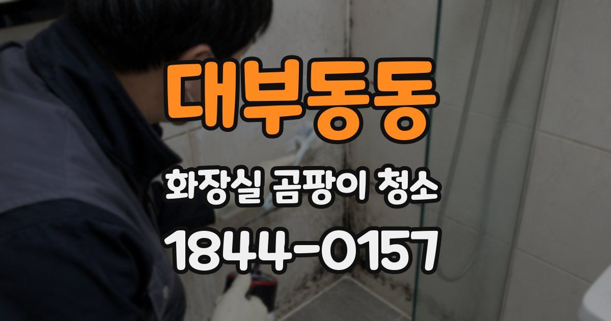 대부동동 화장실 곰팡이 청소