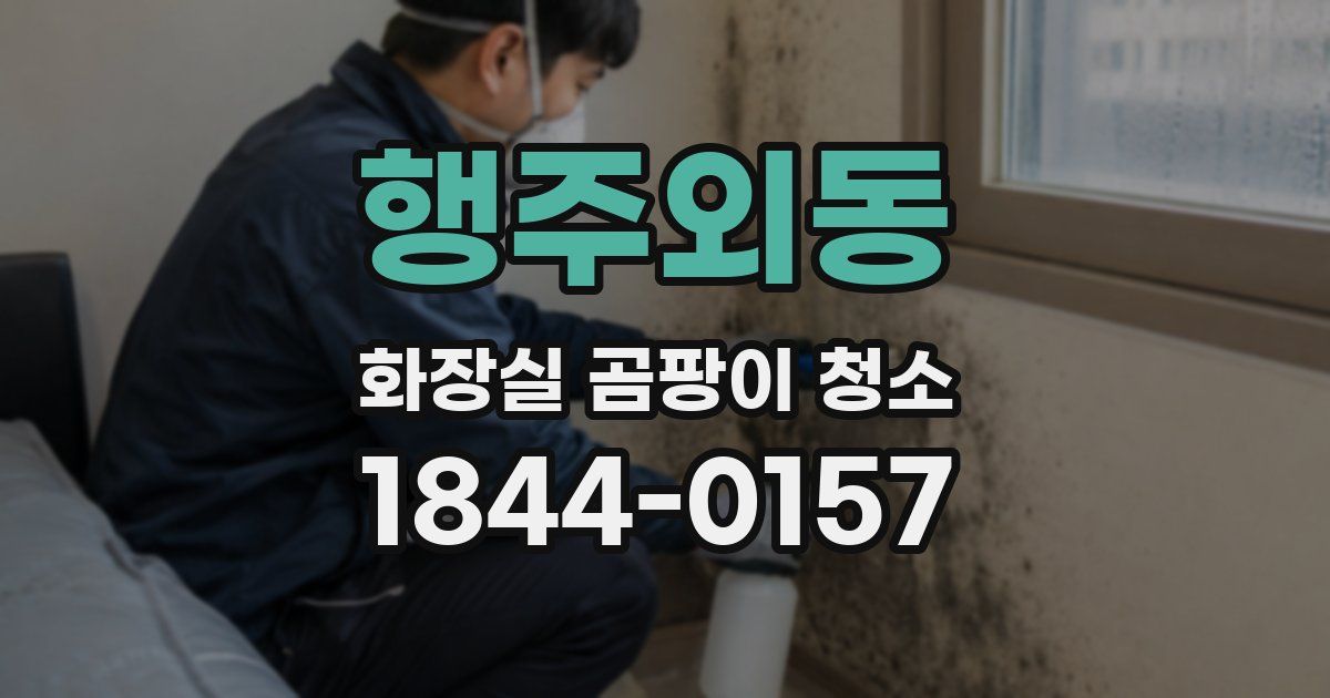 행주외동 화장실 곰팡이 청소