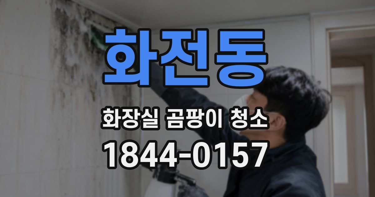 화전동 화장실 곰팡이 청소