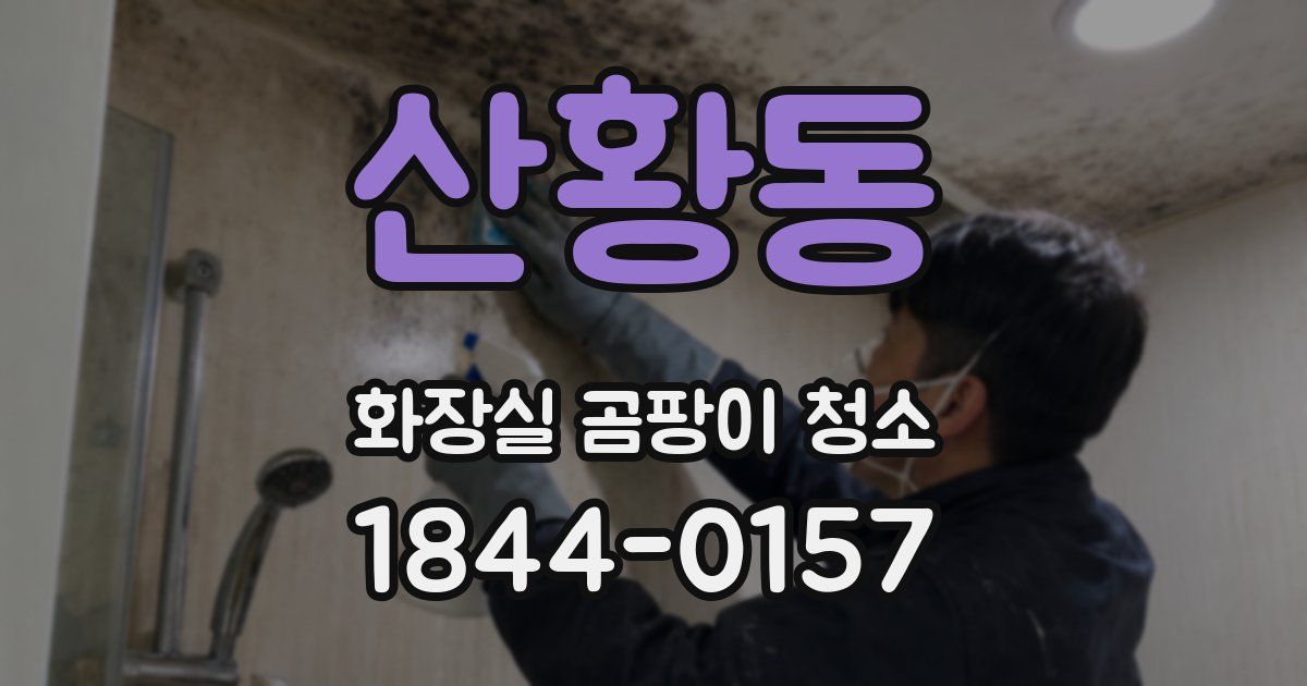 산황동 화장실 곰팡이 청소