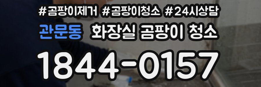 관문동 화장실 곰팡이 청소