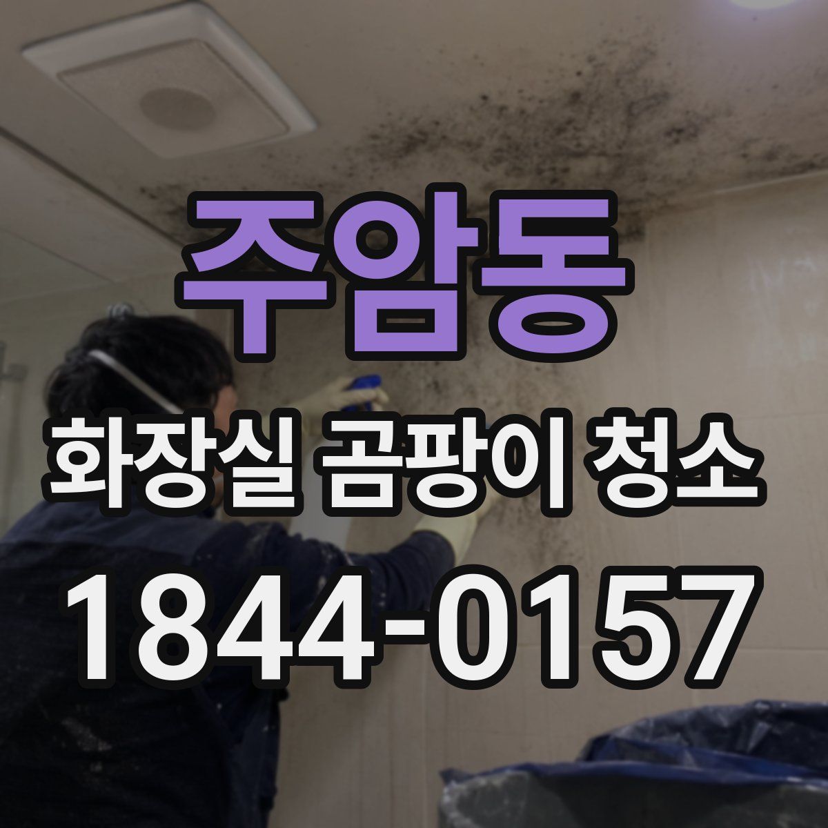 주암동 화장실 곰팡이 청소
