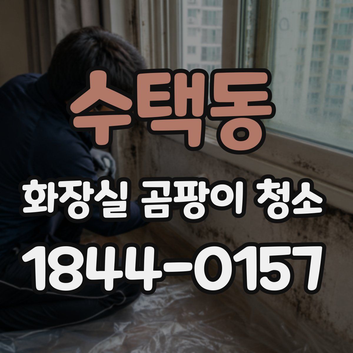 수택동 화장실 곰팡이 청소