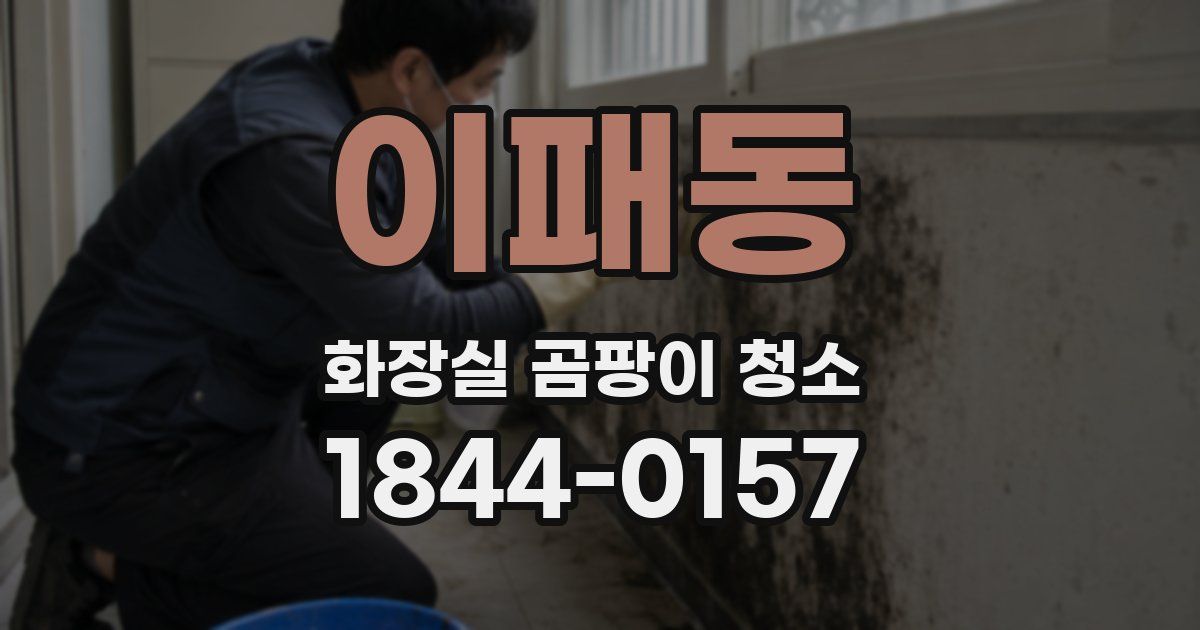 이패동 화장실 곰팡이 청소