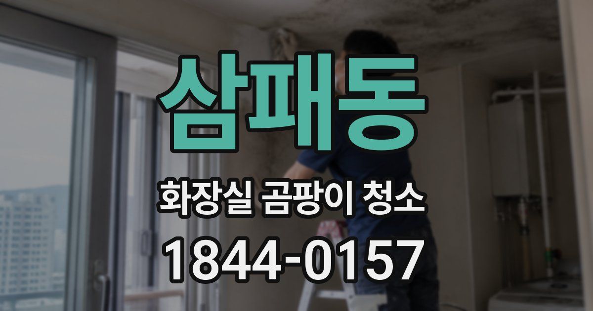 삼패동 화장실 곰팡이 청소