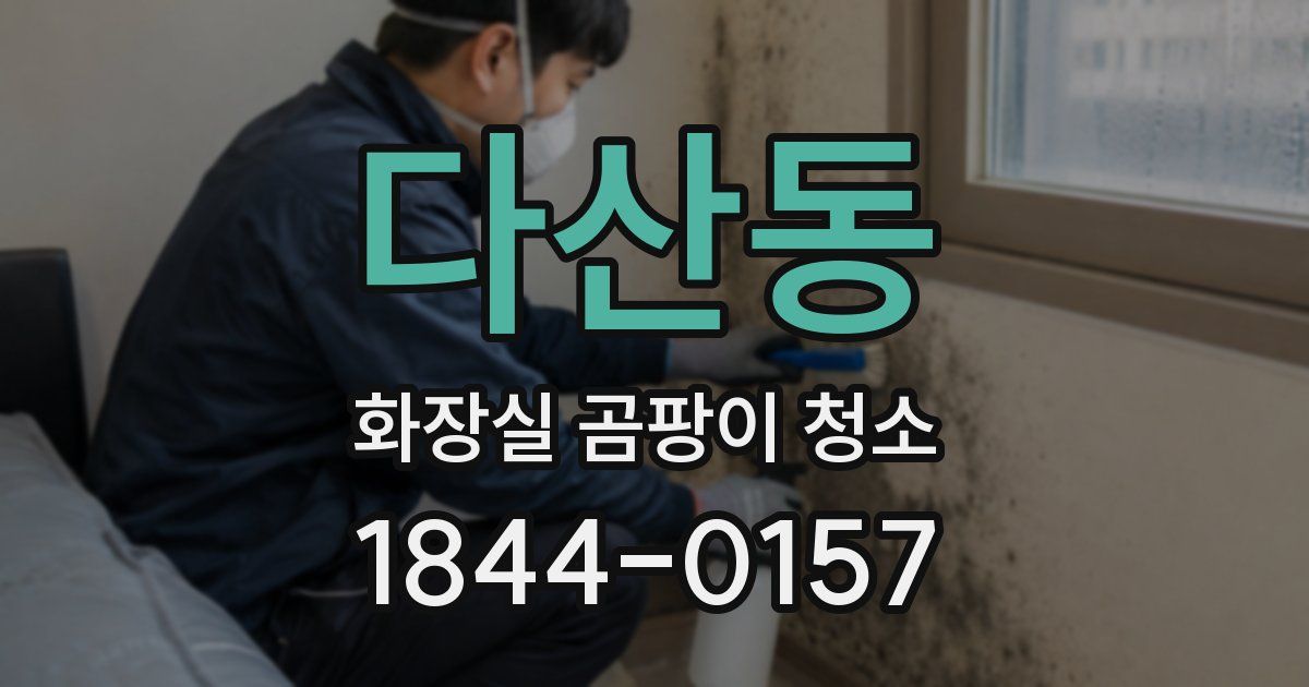 다산동 화장실 곰팡이 청소