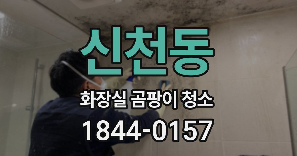 신천동 화장실 곰팡이 청소