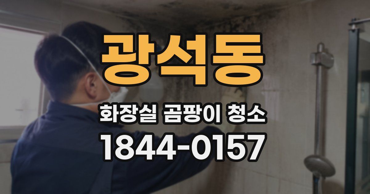 광석동 화장실 곰팡이 청소