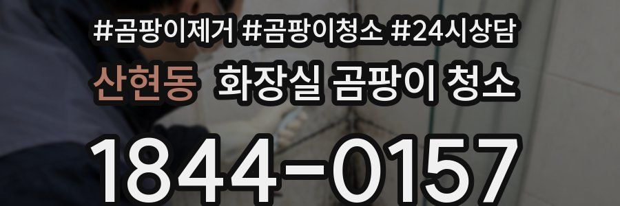산현동 화장실 곰팡이 청소