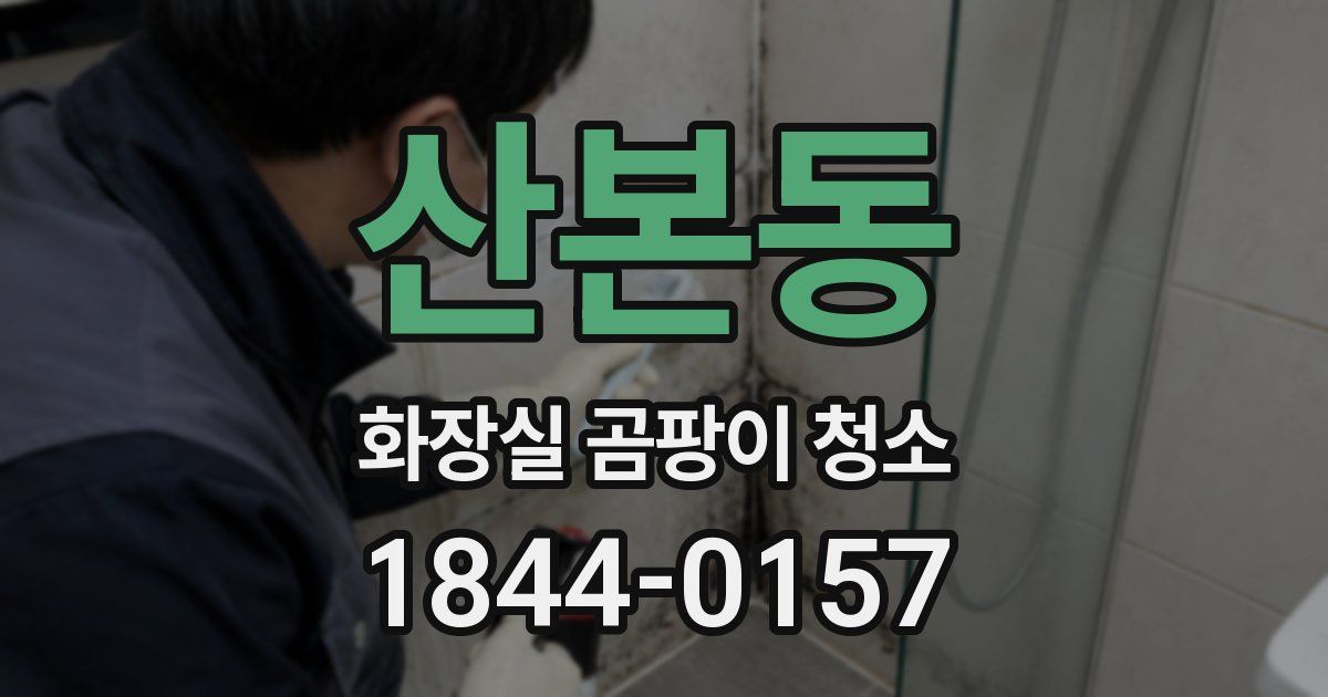 산본동 화장실 곰팡이 청소