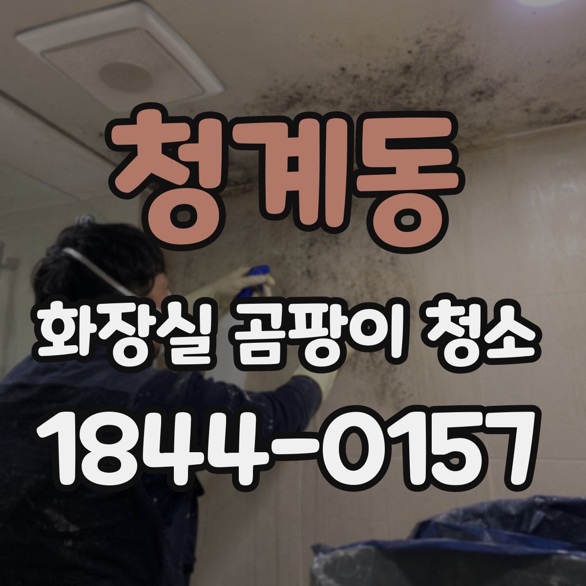 청계동 화장실 곰팡이 청소