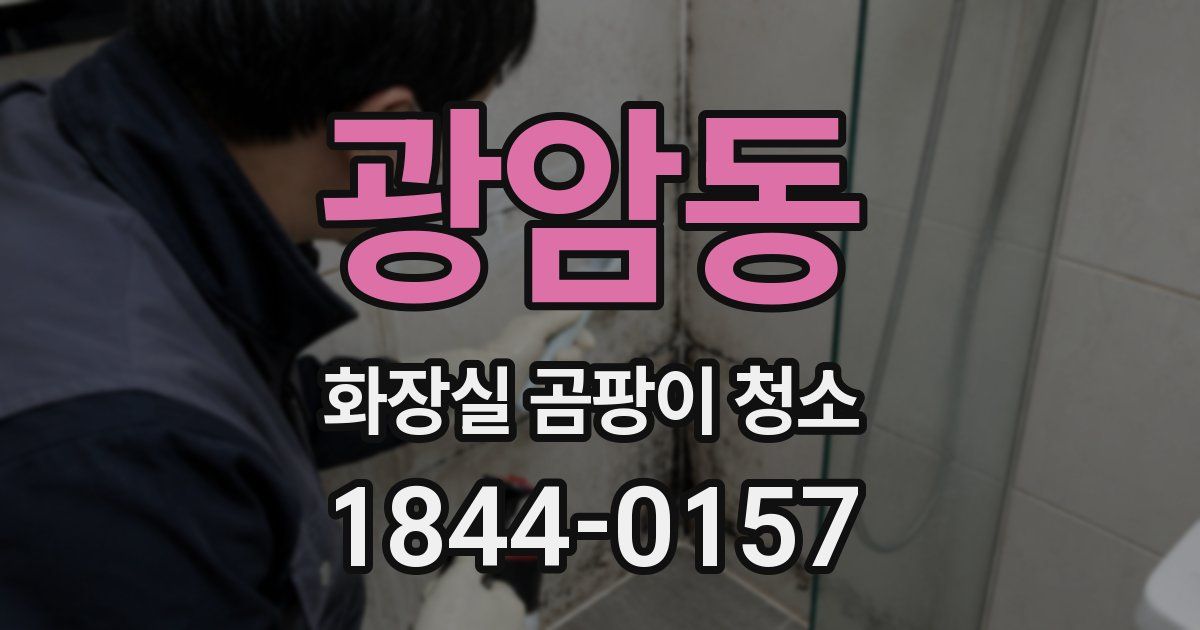 광암동 화장실 곰팡이 청소