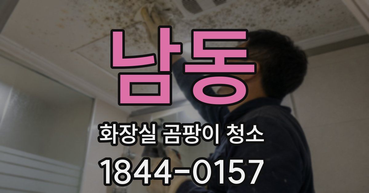 남동 화장실 곰팡이 청소