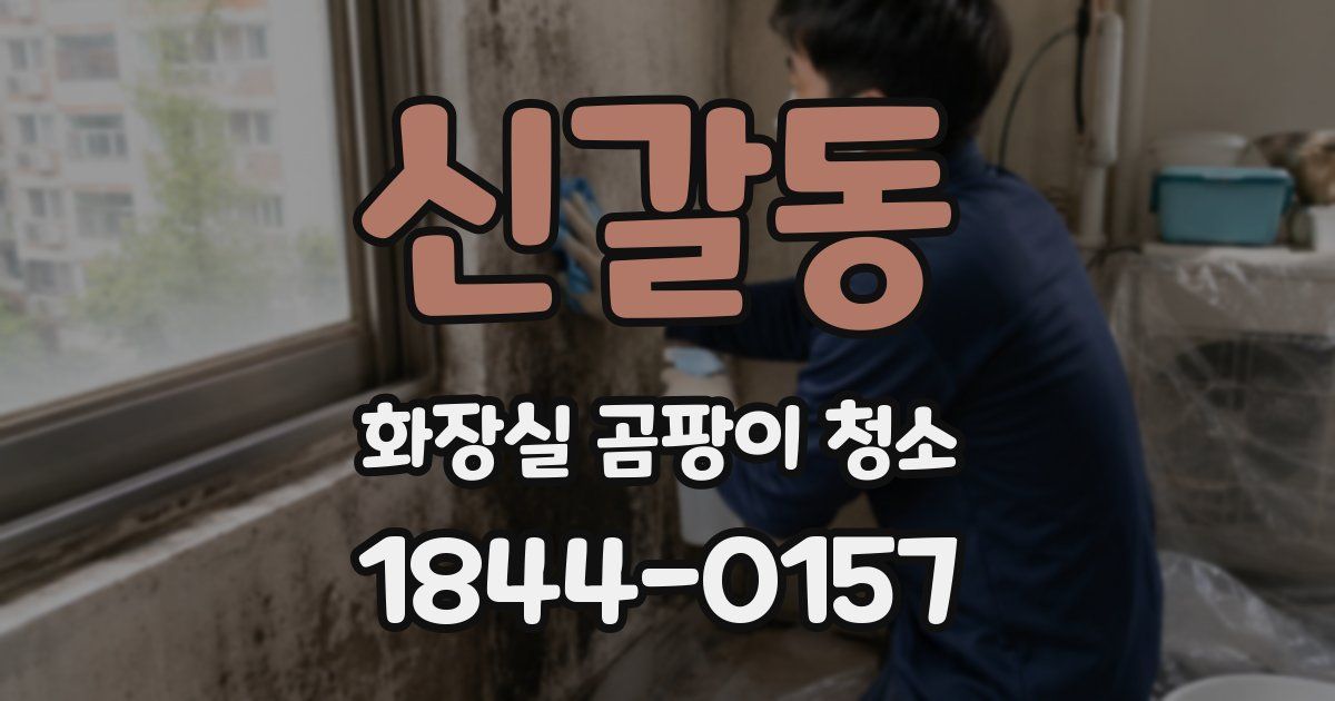 신갈동 화장실 곰팡이 청소