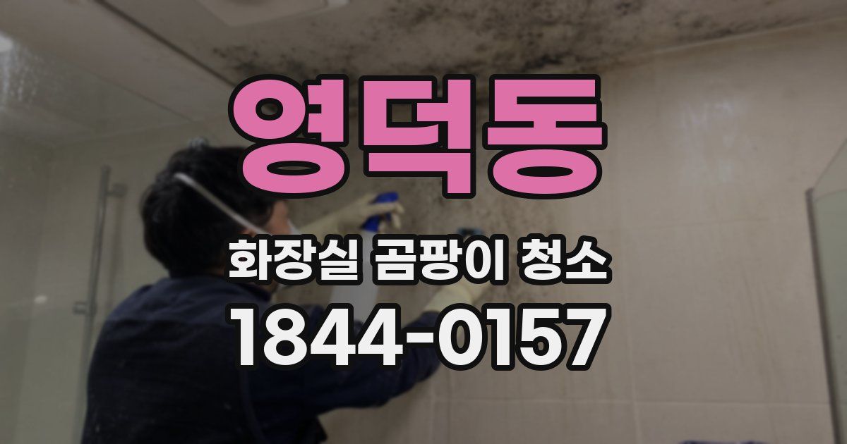 영덕동 화장실 곰팡이 청소