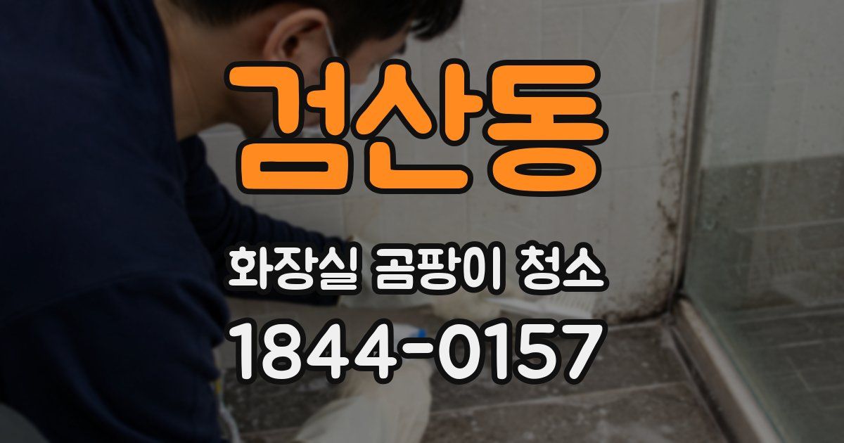 검산동 화장실 곰팡이 청소