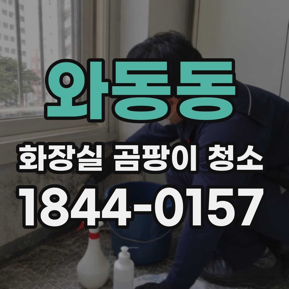 와동동 화장실 곰팡이 청소
