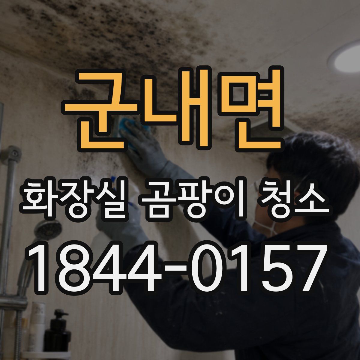 군내면 화장실 곰팡이 청소