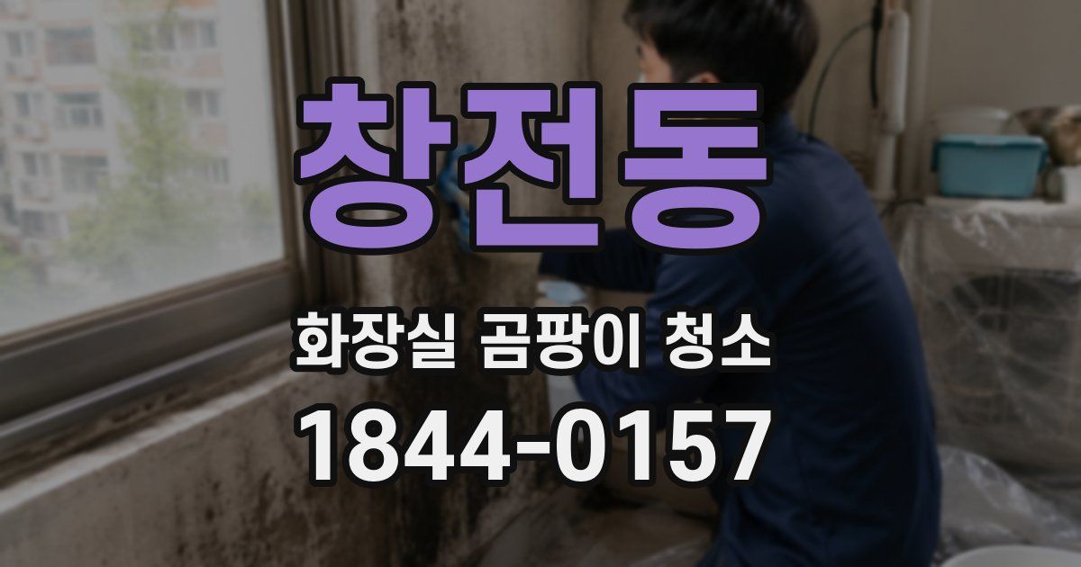 창전동 화장실 곰팡이 청소