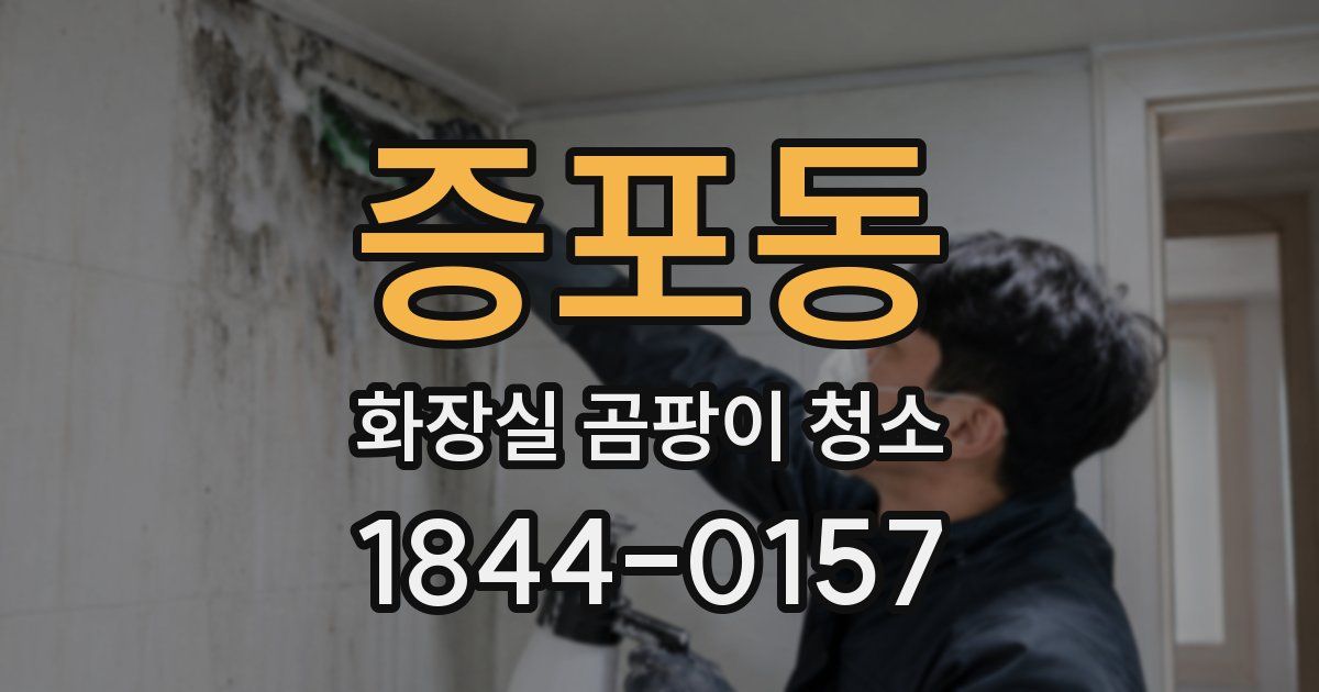 증포동 화장실 곰팡이 청소