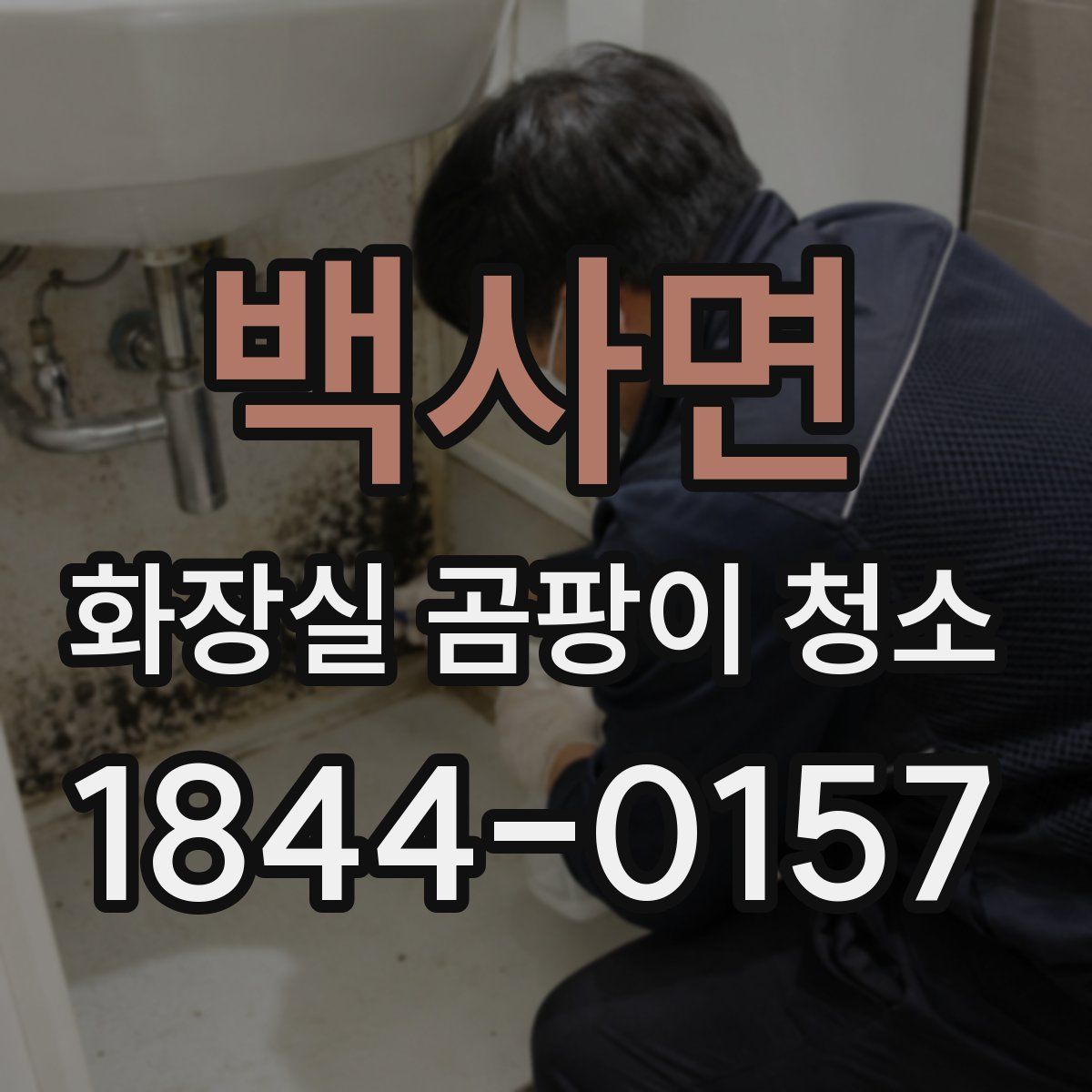 백사면 화장실 곰팡이 청소