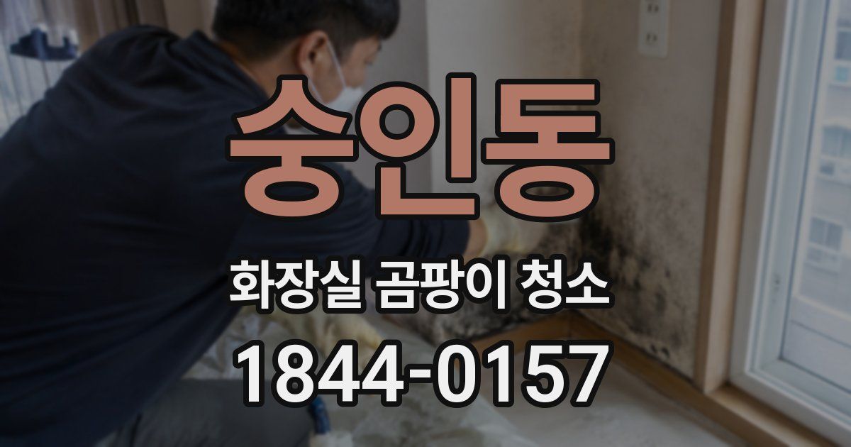숭인동 화장실 곰팡이 청소