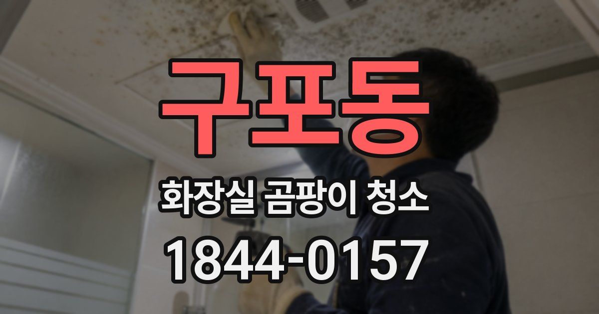 구포동 화장실 곰팡이 청소