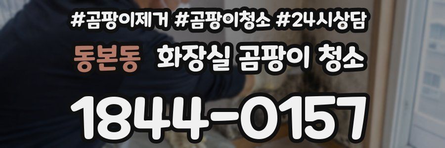 동본동 화장실 곰팡이 청소