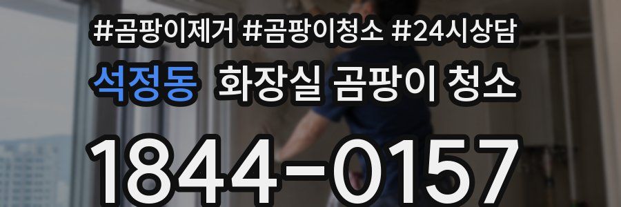 석정동 화장실 곰팡이 청소